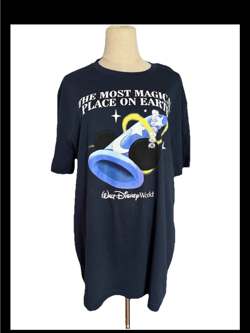 Disney Sorcerer Mickey Mouse Graphic Print Large Walt Disney world. “The Most M - Picture 1 of 7